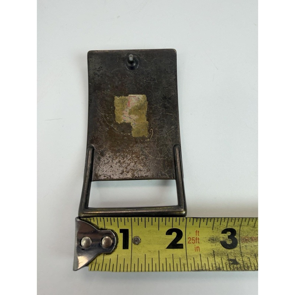 Levi Strauss‎ & Co. Original Brass Belt Buckle Made in USA Rectangle Vintage - Picture 5 of 6